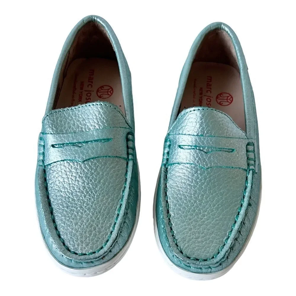 Marc Joseph Union St Unisex-Kids Boys/Girls Leather Slip On Moccasin Shoes‎